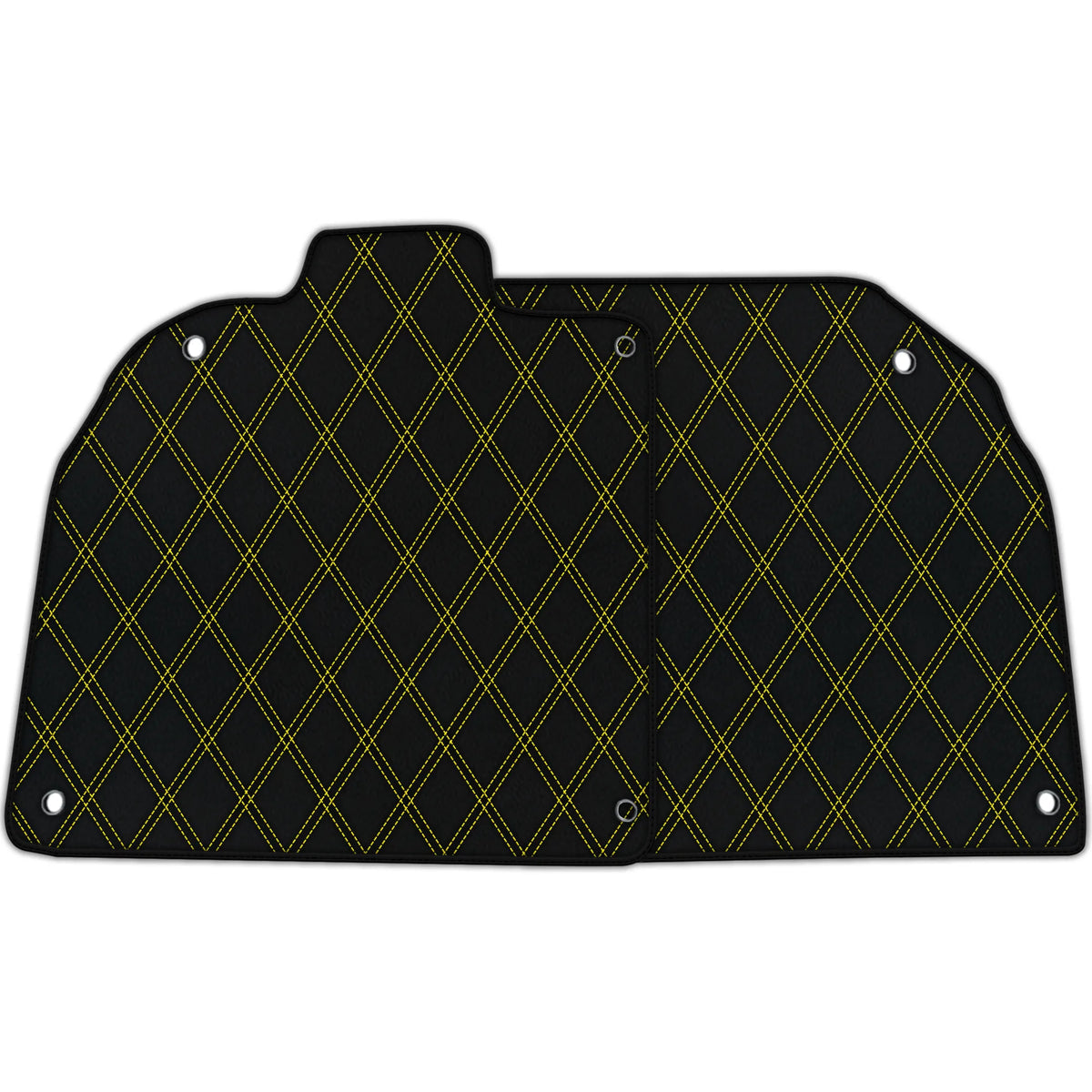 Customizable Leather Floor Mats with Double Diamond Pattern for Lamborghini Aventador SV (2012-2022)