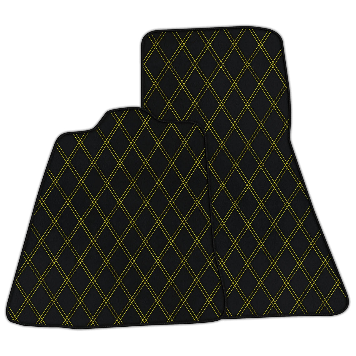 Customizable Leather Floor Mats with Double Diamond Pattern for McLaren P1 (2013-2015)
