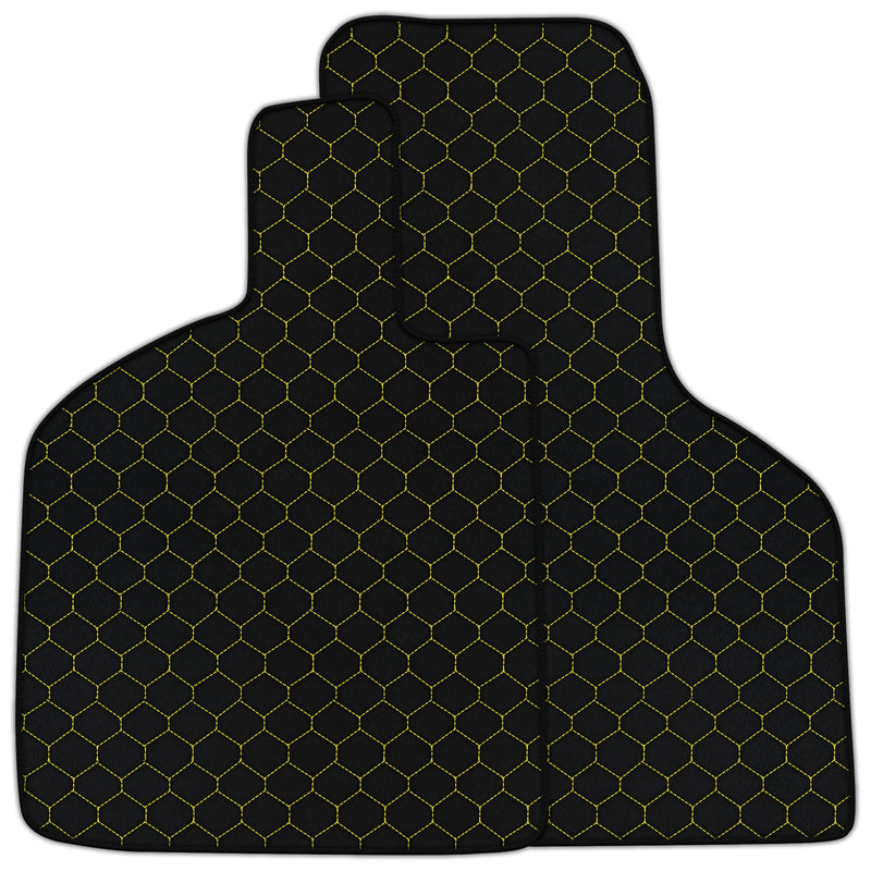 Alfombrillas de cuero personalizables con patrón hexagonal para Lamborghini Huracan STO (2021-2024)