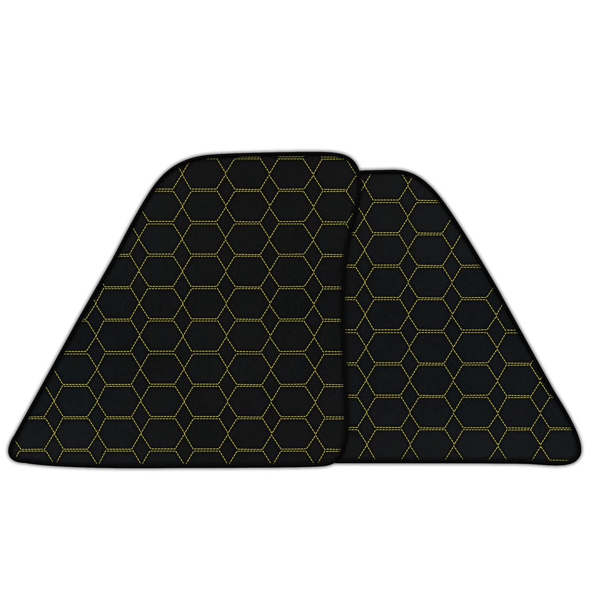 Customizable Leather Floor Mats with Hexagon Hex Pattern for Ferrari SF90 Stradale (2019-2024)
