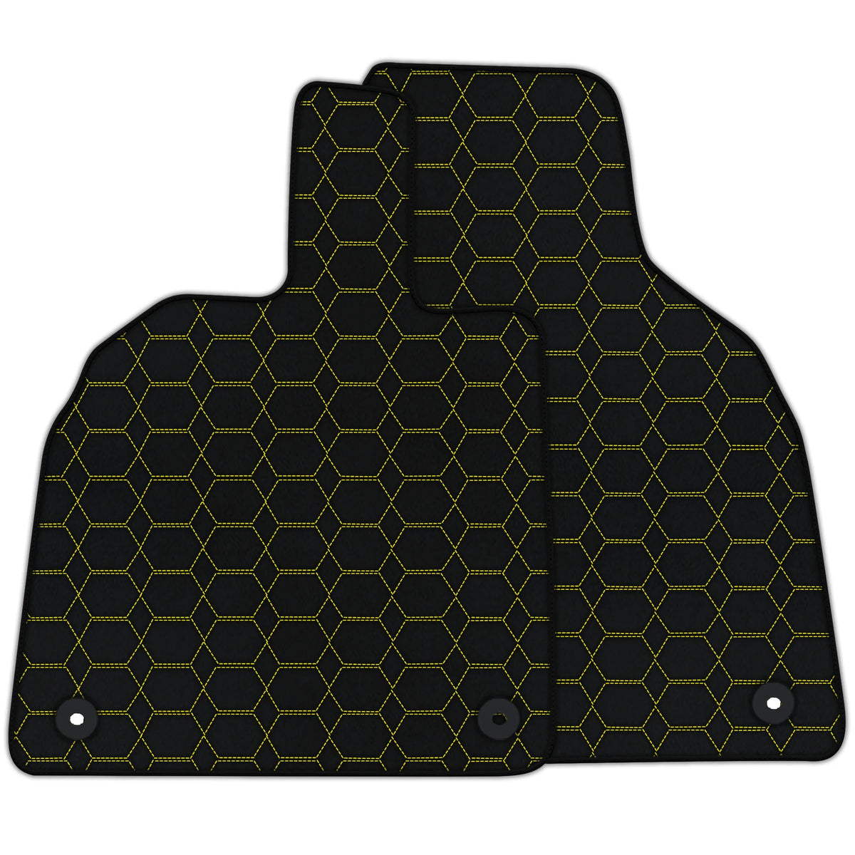 Customizable Leather Floor Mats with Hexagon Hex Pattern for Lamborghini Aventador (2012-2022)