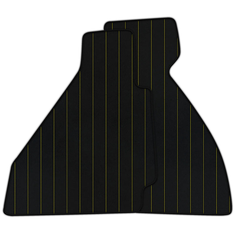 Tappetini in pelle personalizzabili con motivo a righe per