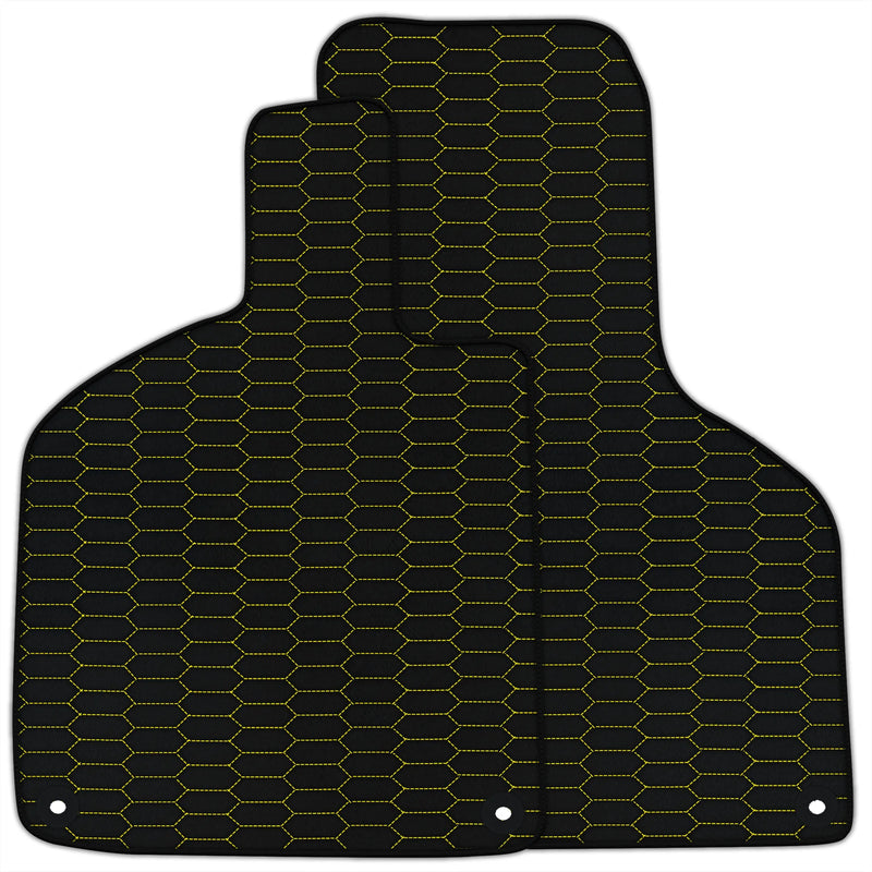 Alfombrillas de cuero personalizables con patrón hexagonal Raptor para Lamborghini Huracan Perfomante (2017-2019)