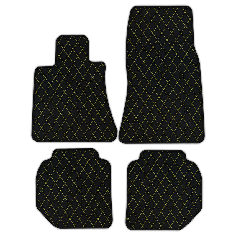 Tappetini in pelle personalizzabili con motivo a diamante singolo per Rolls Royce Ghost Series II (2021–2024)