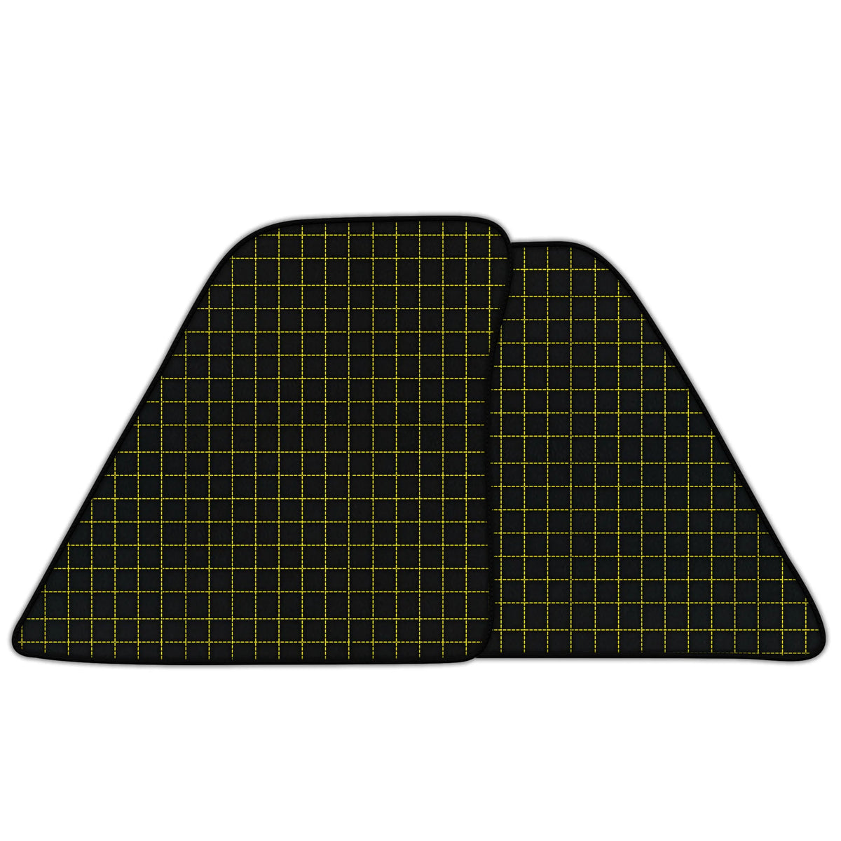 Customizable Leather Floor Mats with Square Pattern for Ferrari 296 GTB (2022-2027)