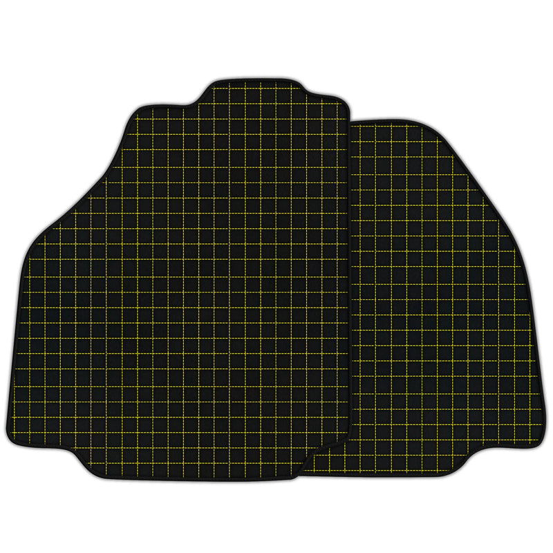 tappetini auto in pelle personalizzabili con motivo quadrato per Ferrari 458 Spider (2012-2015)