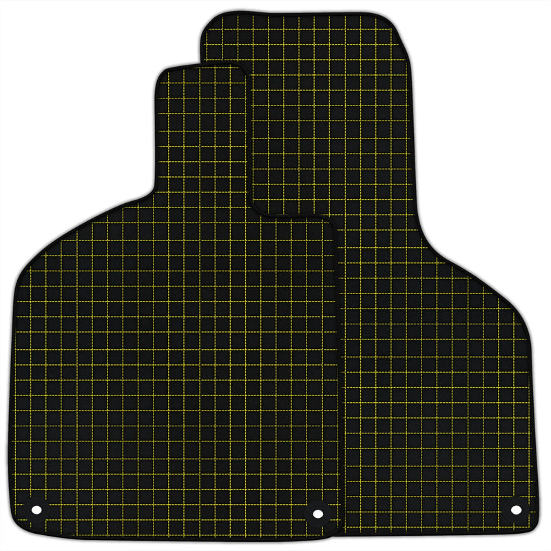 Tapis de sol en cuir personnalisables avec motif carré