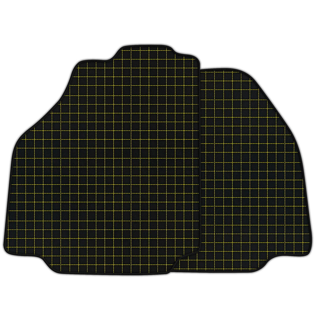 Customizable Leather Floor Mats with Square's Pattern for Ferrari 488 GTB (2016-2022)
