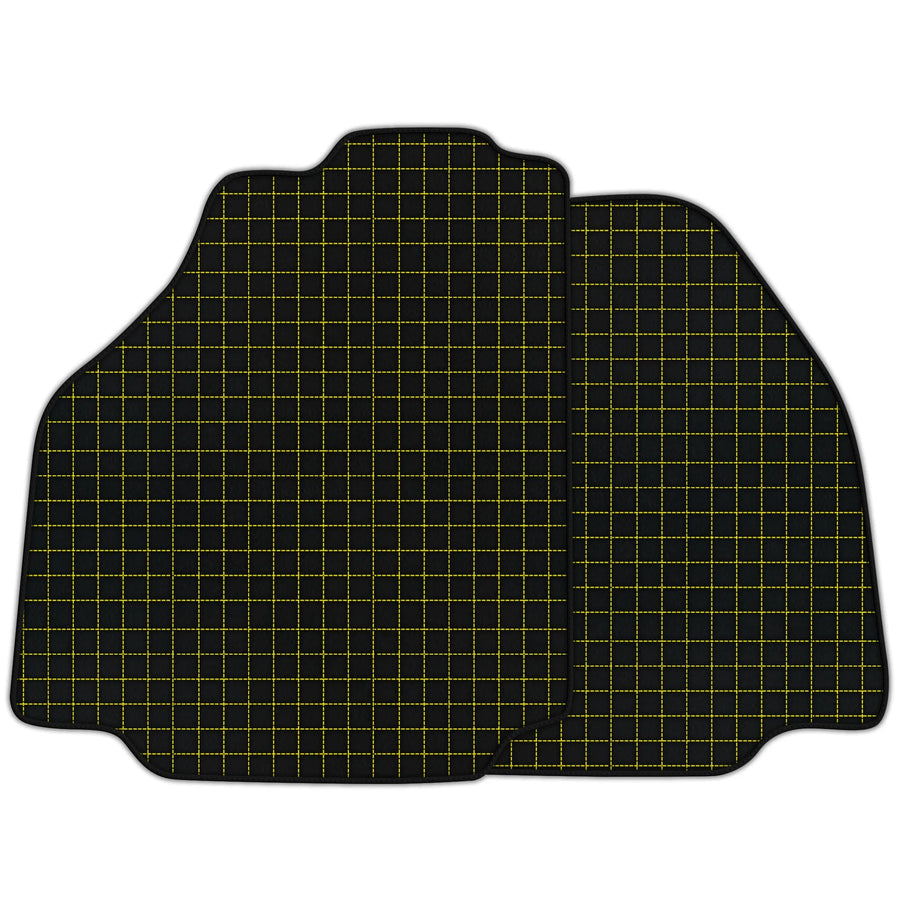 Customizable Leather Floor Mats with Square's Pattern for Ferrari 488 GTB (2016-2022)