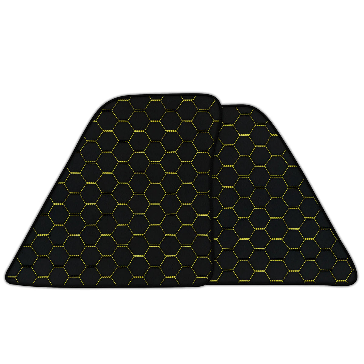 Customizable Leather Floor Mats with Symmetrical Hex Pattern for Ferrari 296 GTB (2022-2027)