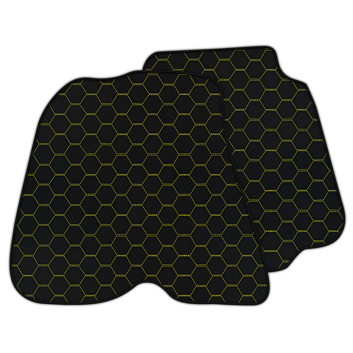 Customizable Leather Floor Mats with Symmetrical Hex Pattern for Ferrari 812 Superfast (2018-2023)
