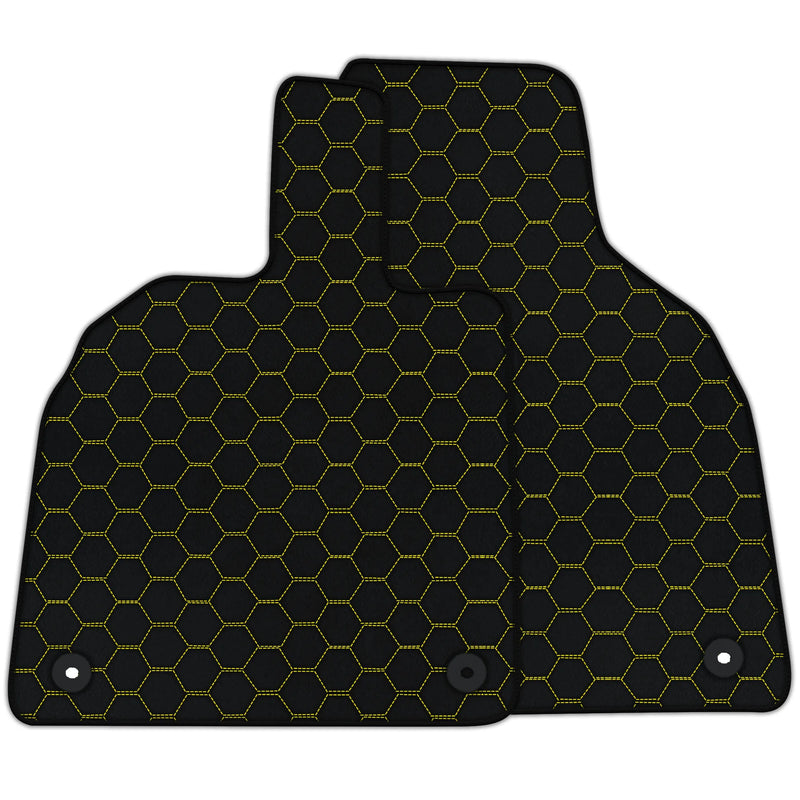 Tapis de sol en cuir Sur mesure avec motif hexagonal