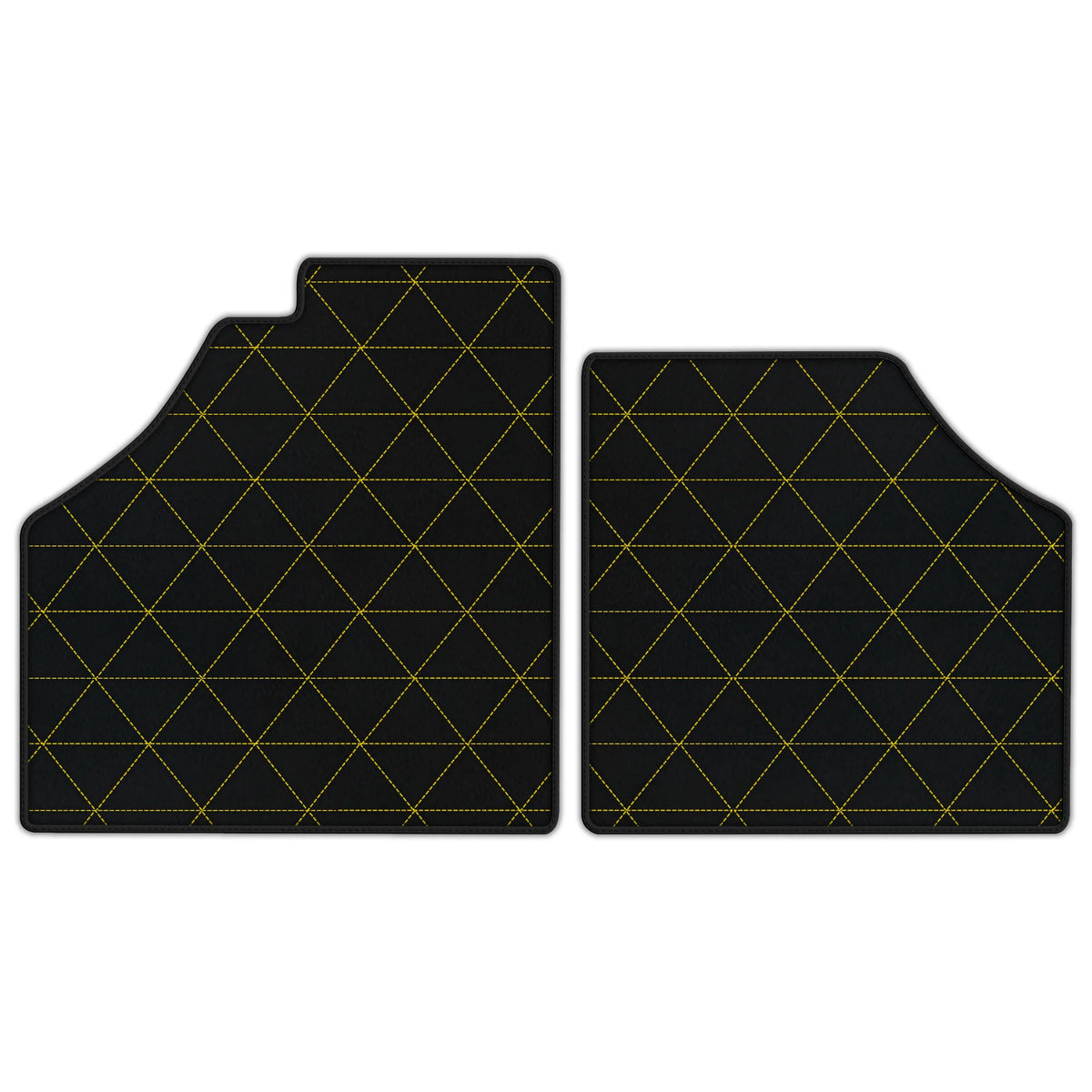 Customizable Leather Floor Mats with Triangle Pattern for Ferrari Enzo (2002-2004)