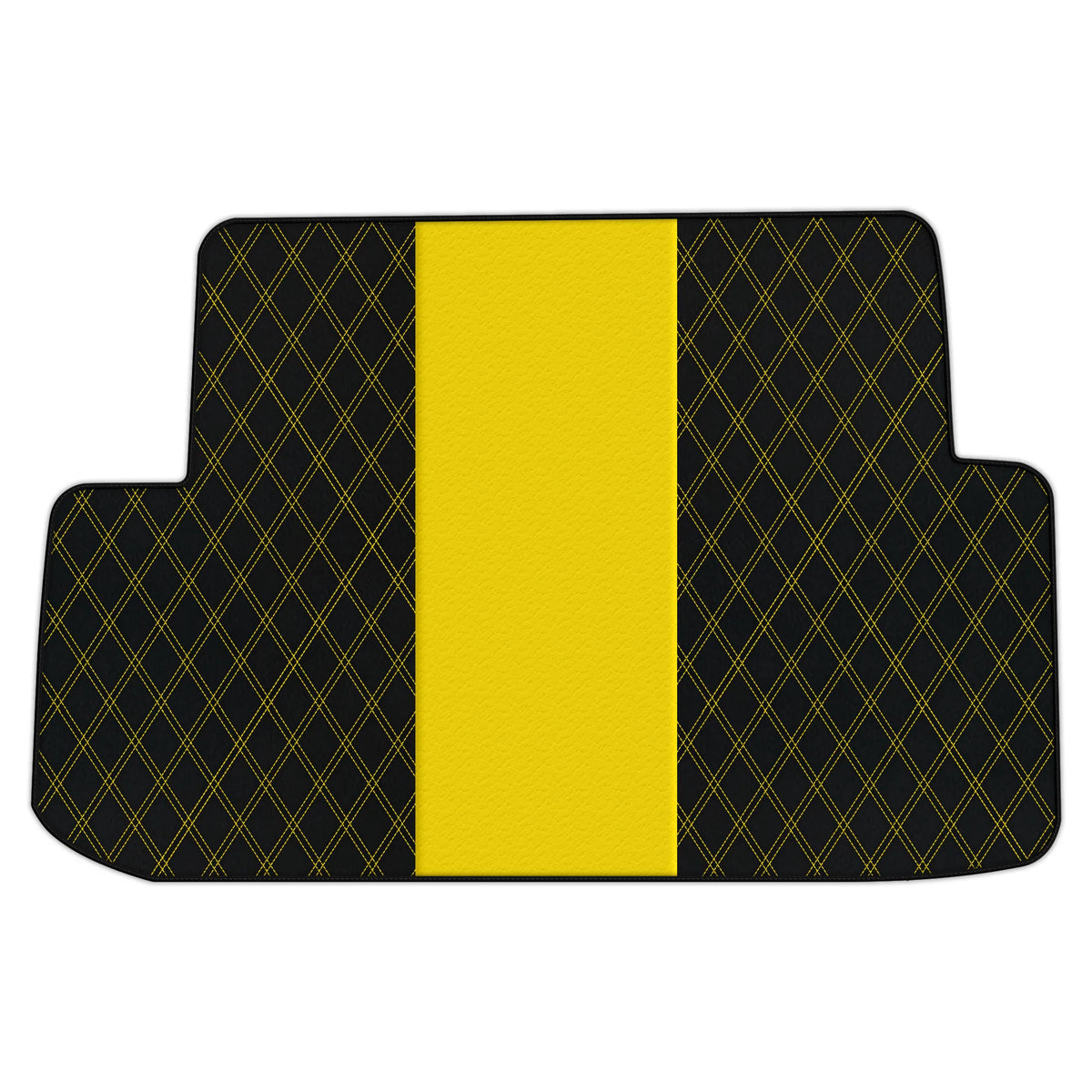 Customizable Leather Trunk Floor Mats with Double Diamond Pattern for Ferrari California (2008-2014)