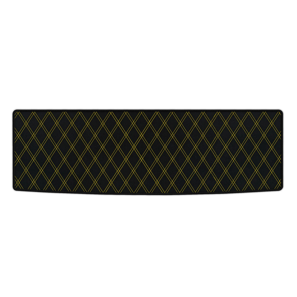 Customizable Leather Trunk Floor Mats with Double Diamond Pattern for Ferrari GTC4 Lusso (2016-2023)