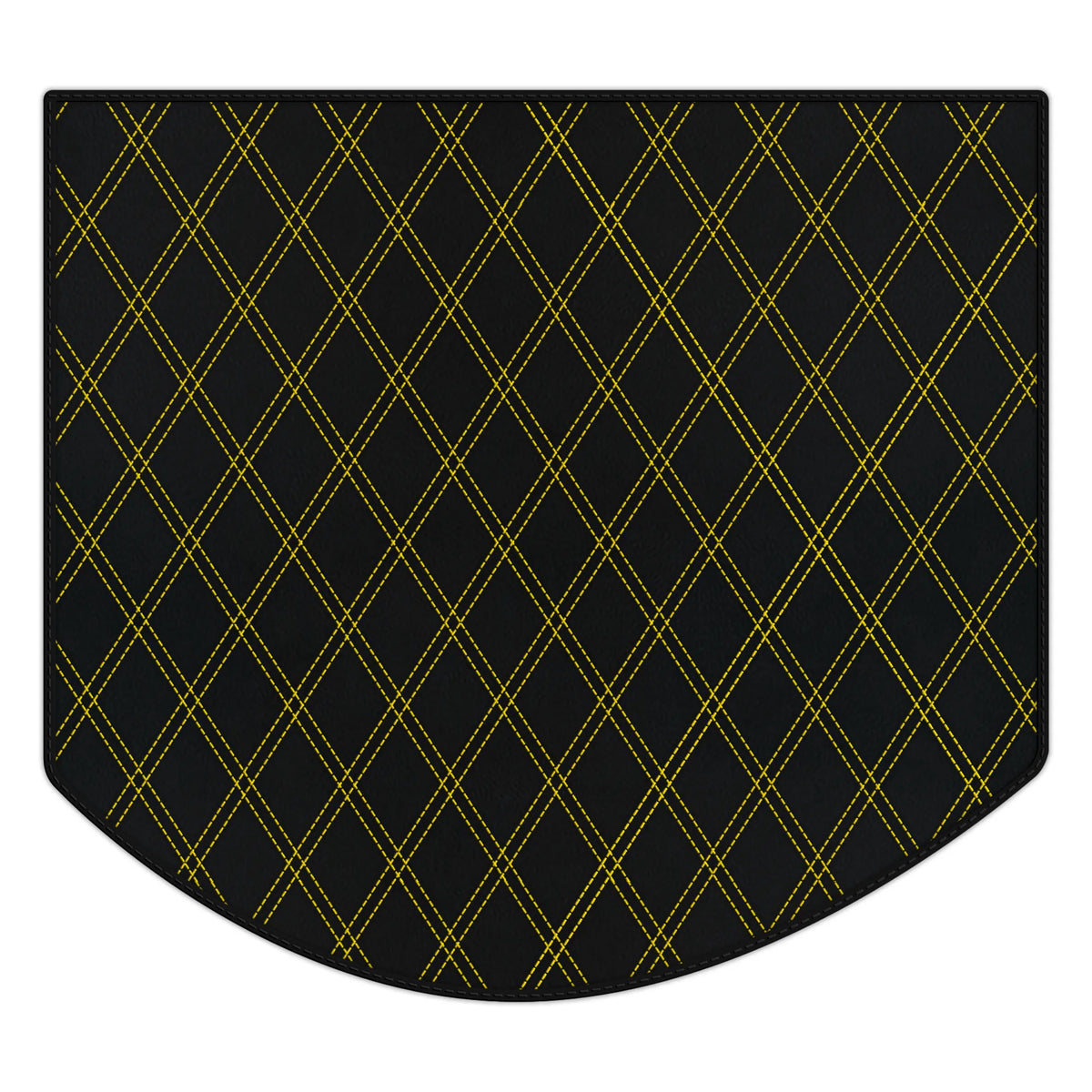 Customizable Leather Trunk Floor Mats with Double Diamond Pattern for Ferrari Testarossa (1984–1996)