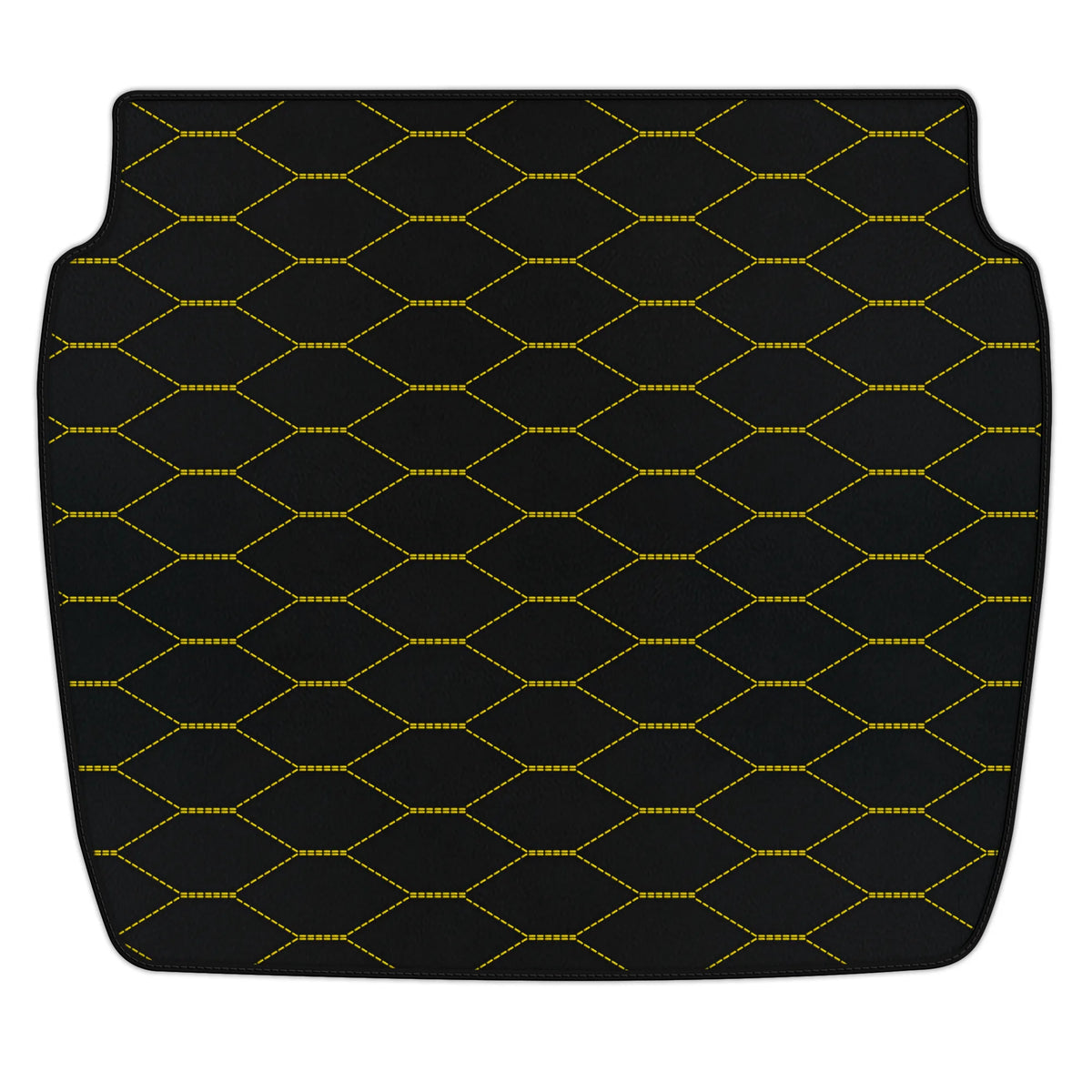 Customizable Leather Trunk Floor Mats with Viper Hex Pattern for Ferrari F355 (1994-1999)