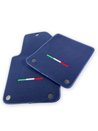 Dark Blue Floor Mats For Ferrari 612 Scaglietti 2005-2011 Italian Edition - AutoWin