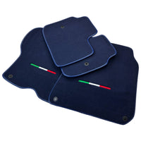 Dark Blue Italian Edition Floor Mats for Ferrari GTC4 Lusso 2016-2023