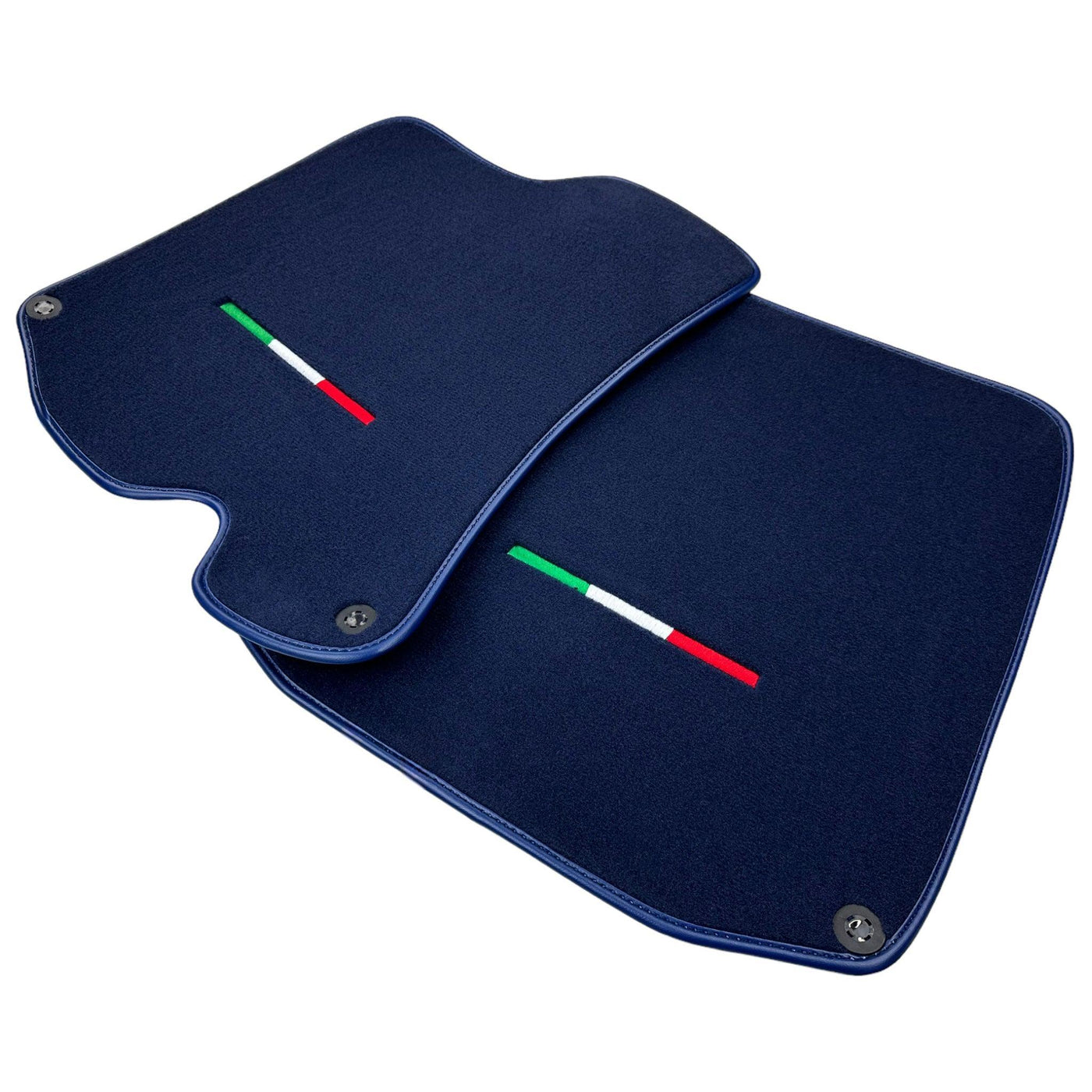 Dark Blue Floor Mats For Ferrari Portofino (2018-2023) Italian Edition - AutoWin