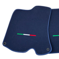 Dark Blue Floor Mats For Ferrari Portofino (2018-2023) Italian Edition - AutoWin