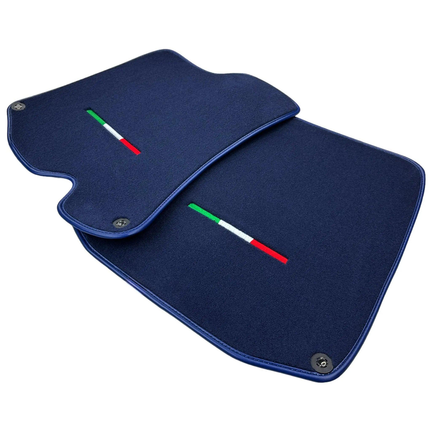 Dark Blue Floor Mats For Ferrari Roma (2021-2024) Italian Edition - AutoWin