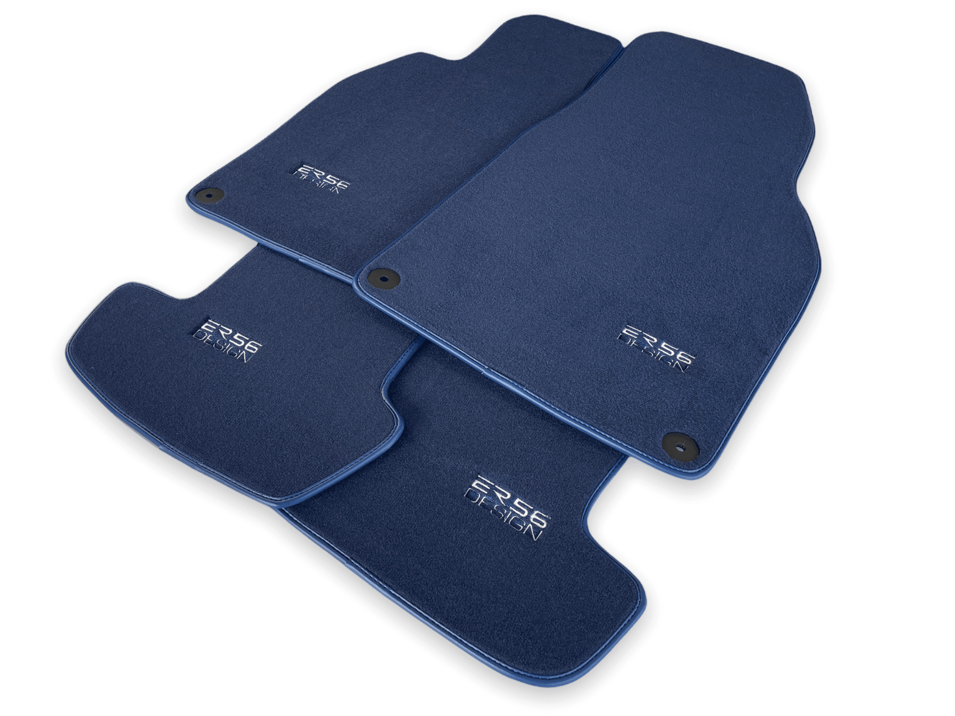 Dark Blue Floor Mats for Porsche Panamera (2009-2016) | ER56 Design - AutoWin