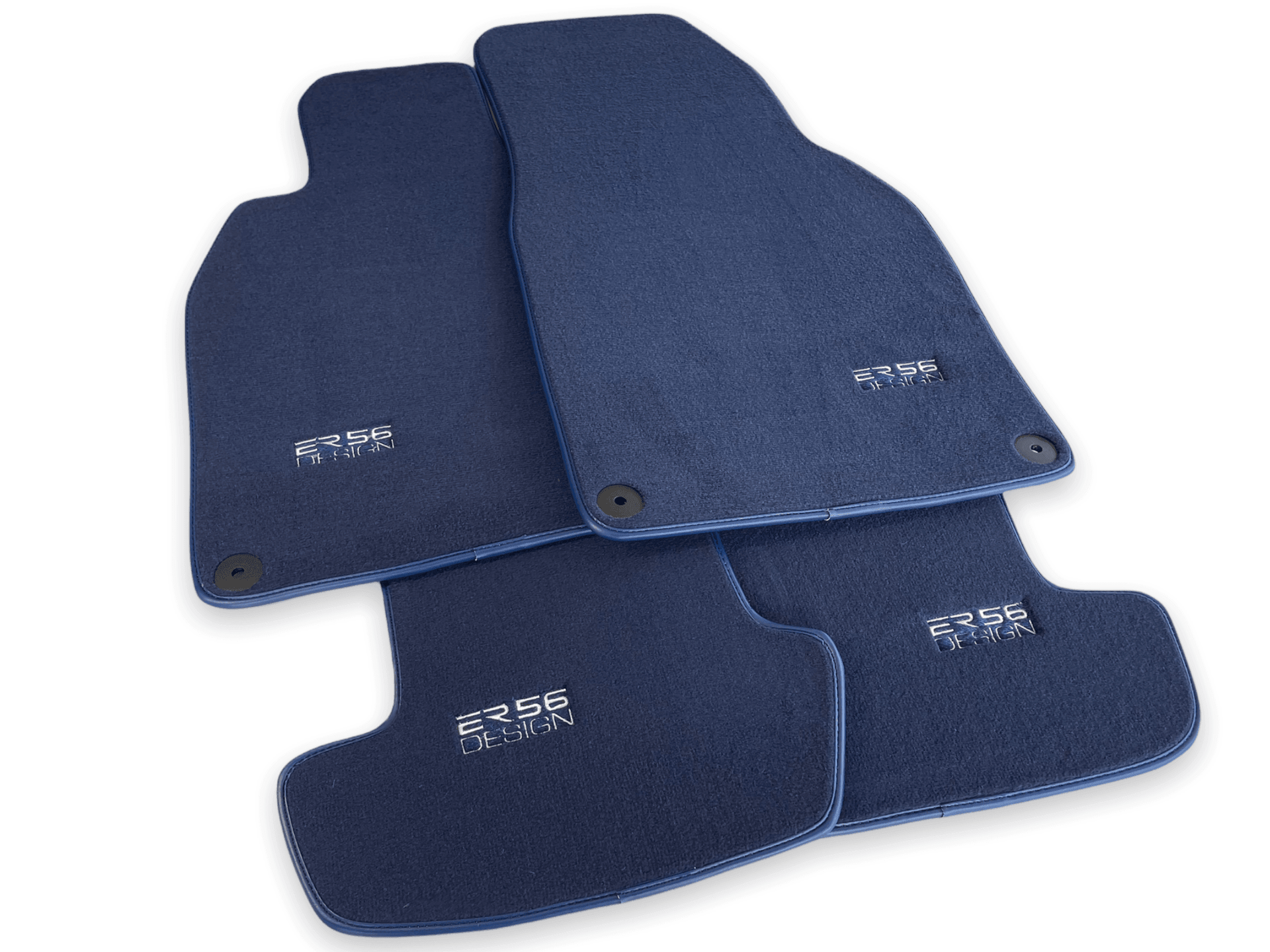 Dark Blue Floor Mats for Porsche Panamera (2009-2016) | ER56 Design - AutoWin