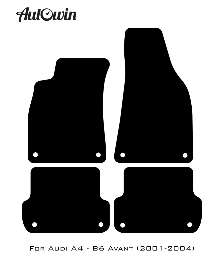Floor Mats for Audi A4 - B6 Avant (2001-2004) ER56 Design - AutoWin