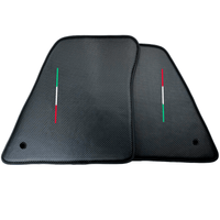 Floor Mats for Ferrari SF90 Stradale (2019-2024) Made From Carbon Fiber Leather - AutoWin