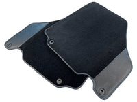 Floor Mats For Ferrari 360 Modena 1999-2005 Black With Carbon Fiber Leather - AutoWin