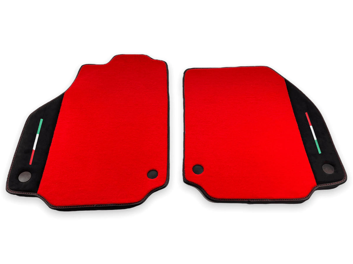 Floor Mats For Ferrari 458 GT2 (2012-2015) Red Carpet And Alcantara Leather
