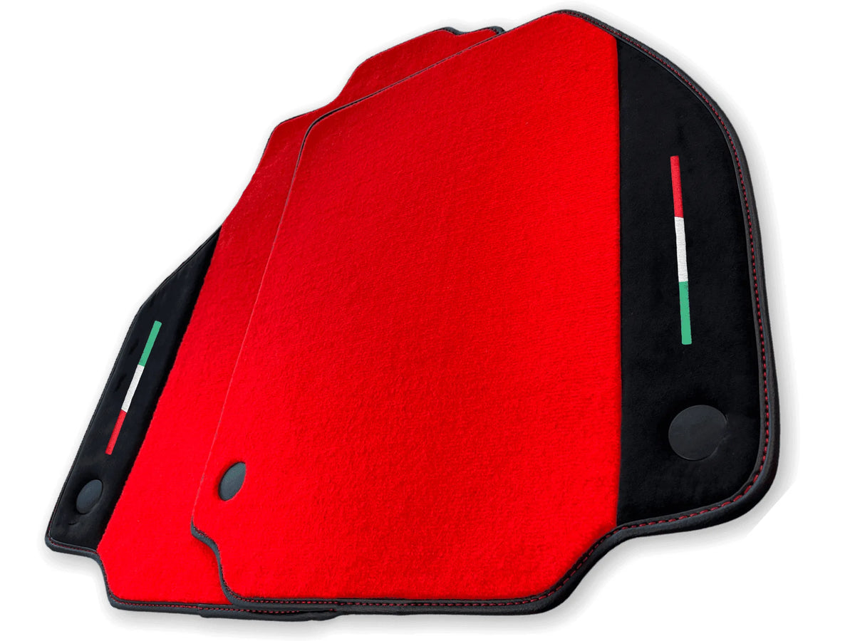 Floor Mats For Ferrari 458 GT2 (2012-2015) Red Carpet And Alcantara Leather