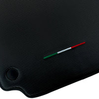 Floor Mats for Ferrari 458 Italia (2009-2015) Carbon Fiber Leather Autowin Brand Italian Edition