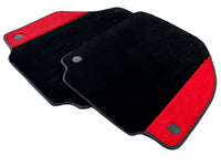 Floor Mats For Ferrari 458 Italia 2009-2015 Red Alcantara Leather - AutoWin