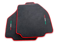 Floor Mats For Ferrari 458 Speciale (2012-2015) Alcantara Leather Red Trim