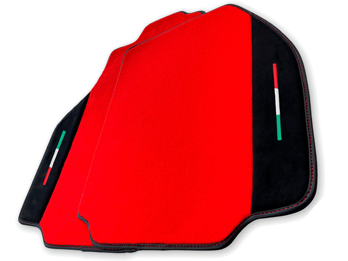 Floor Mats For Ferrari 458 Speciale (2012-2015) Red Carpet And Alcantara Leather