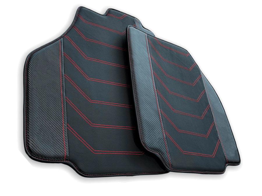 tappetini auto per Ferrari 458 Speciale con pelle in fibra di carbonio 2012-2015