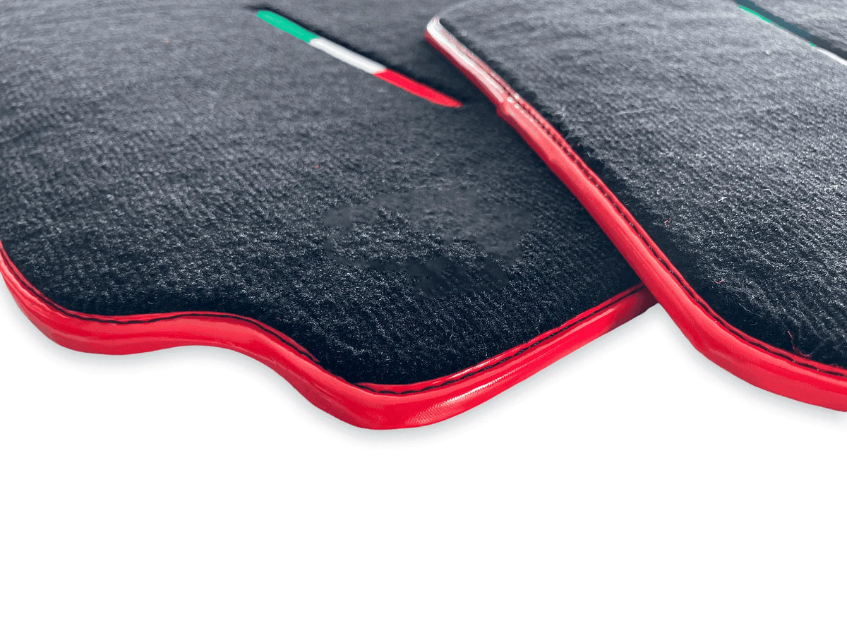 Floor Mats For Ferrari 488 Pista Spider (2019-2021) - Red Trim