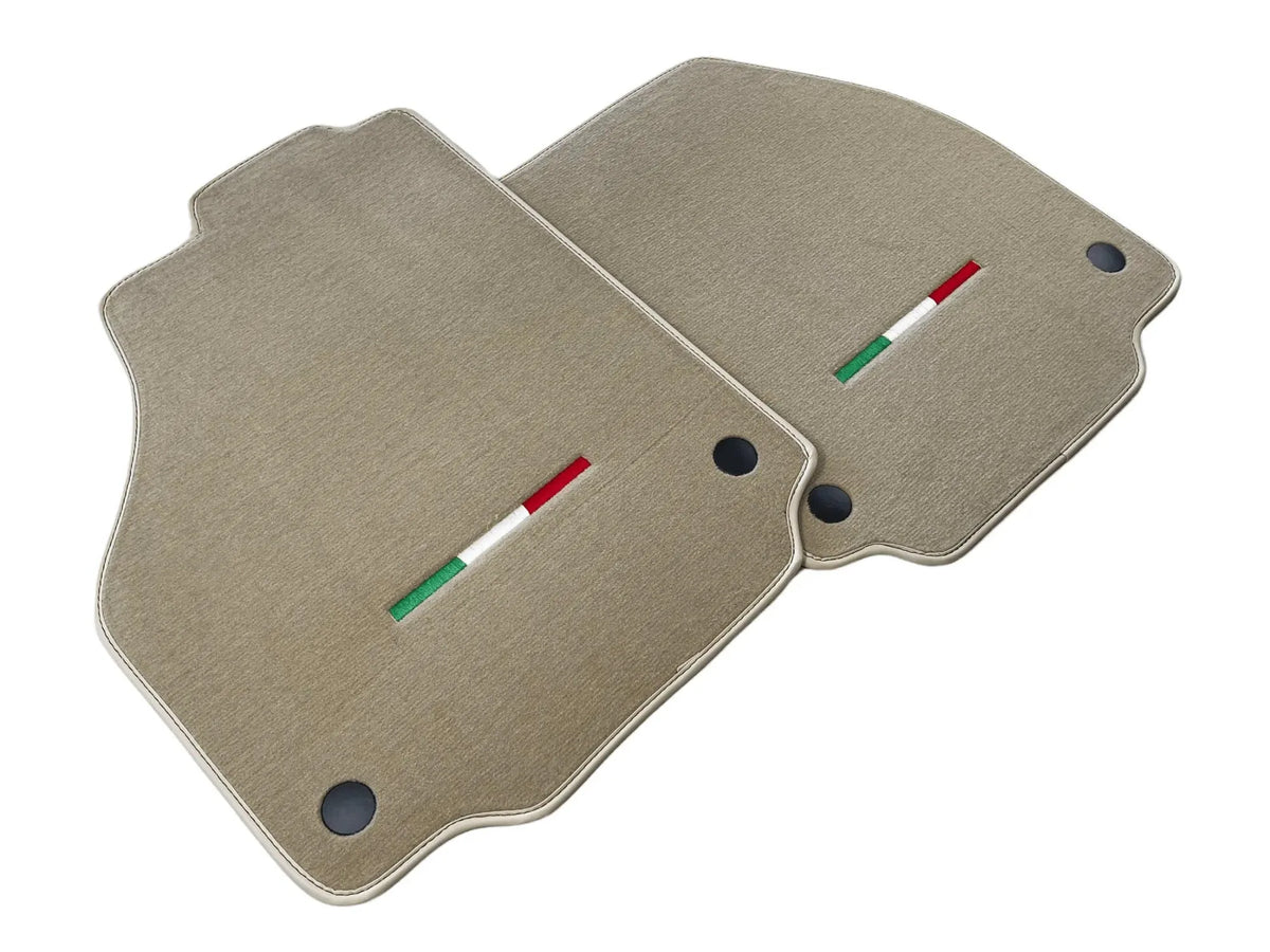 Floor Mats For Ferrari 488 Spider (2016-2022) Beige Autowin Brand Italian Edition