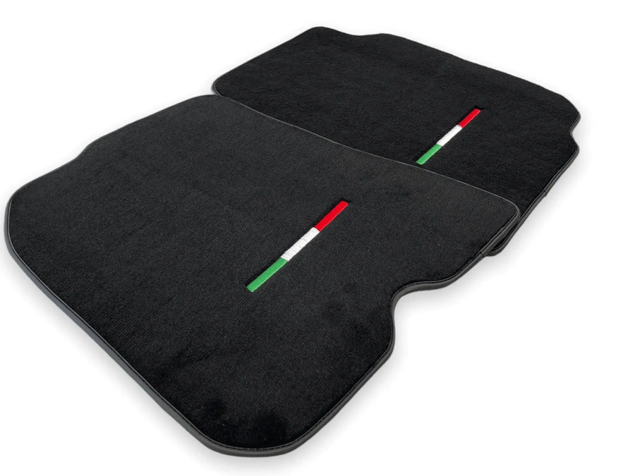 Floor Mats For Ferrari 812 Superfast Black Tailored Carpets With Italian Emblem