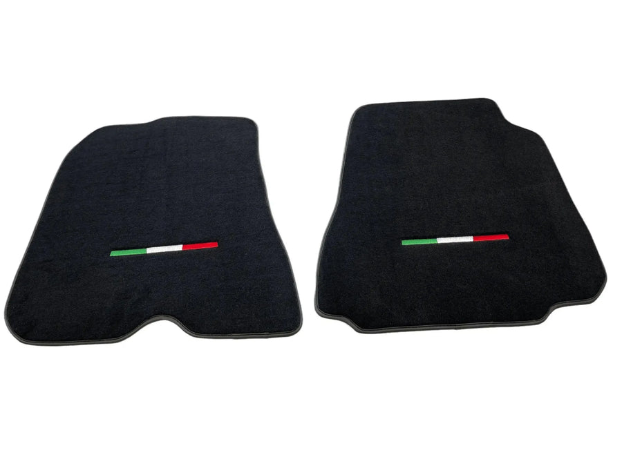 Floor Mats For Ferrari 812 Superfast Black Tailored Carpets With Italian Emblem