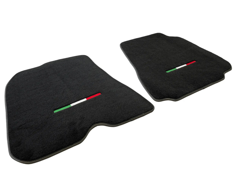 Floor Mats For Ferrari 812 Superfast Black Tailored Carpets With Italian Emblem