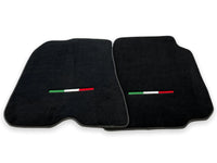 Floor Mats For Ferrari 812 Superfast Black Tailored Carpets With Italian Emblem