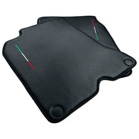Floor Mats For Ferrari California T (2015-2018) Carbon Fiber Leather - AutoWin