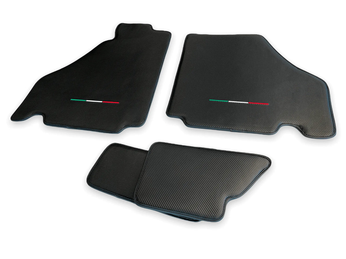 Floor Mats For Ferrari F430 2004-2009 Carbon Fiber Leather AutoWin