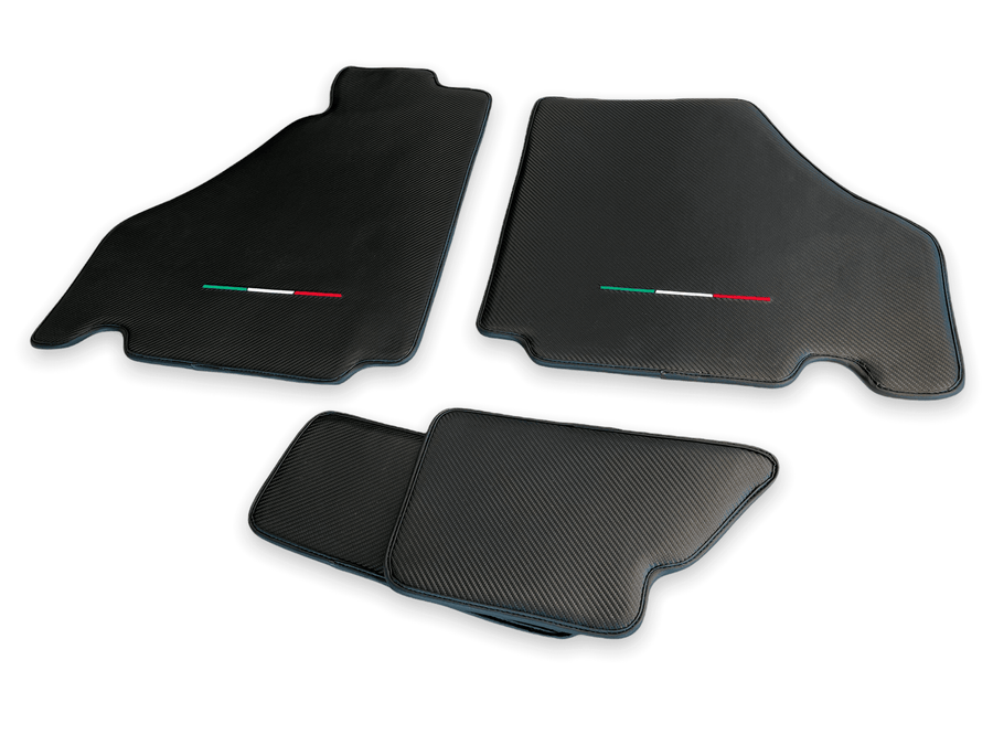 Floor Mats For Ferrari F430 2004-2009 Carbon Fiber Leather AutoWin