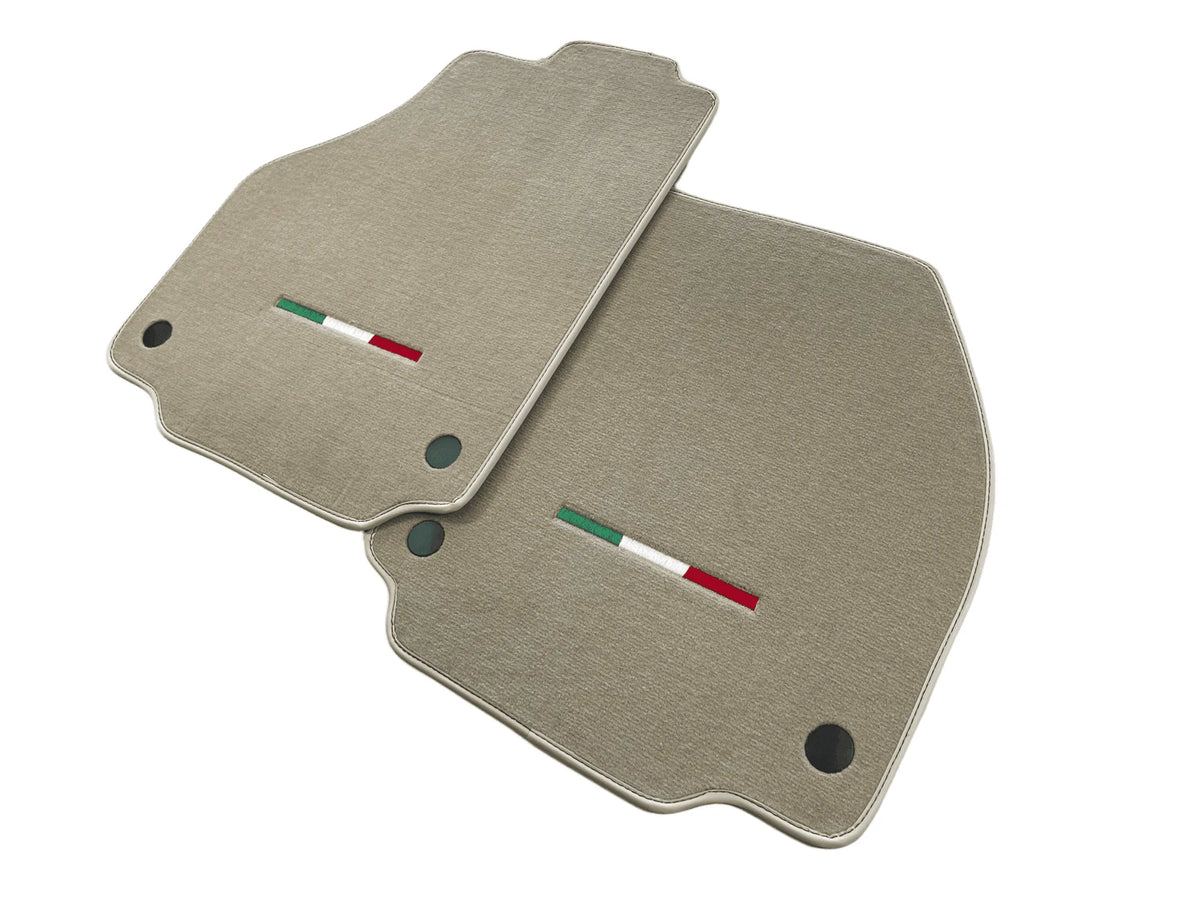 Floor Mats For Ferrari F8 Spider 2019-2023 Beige Italian Edition