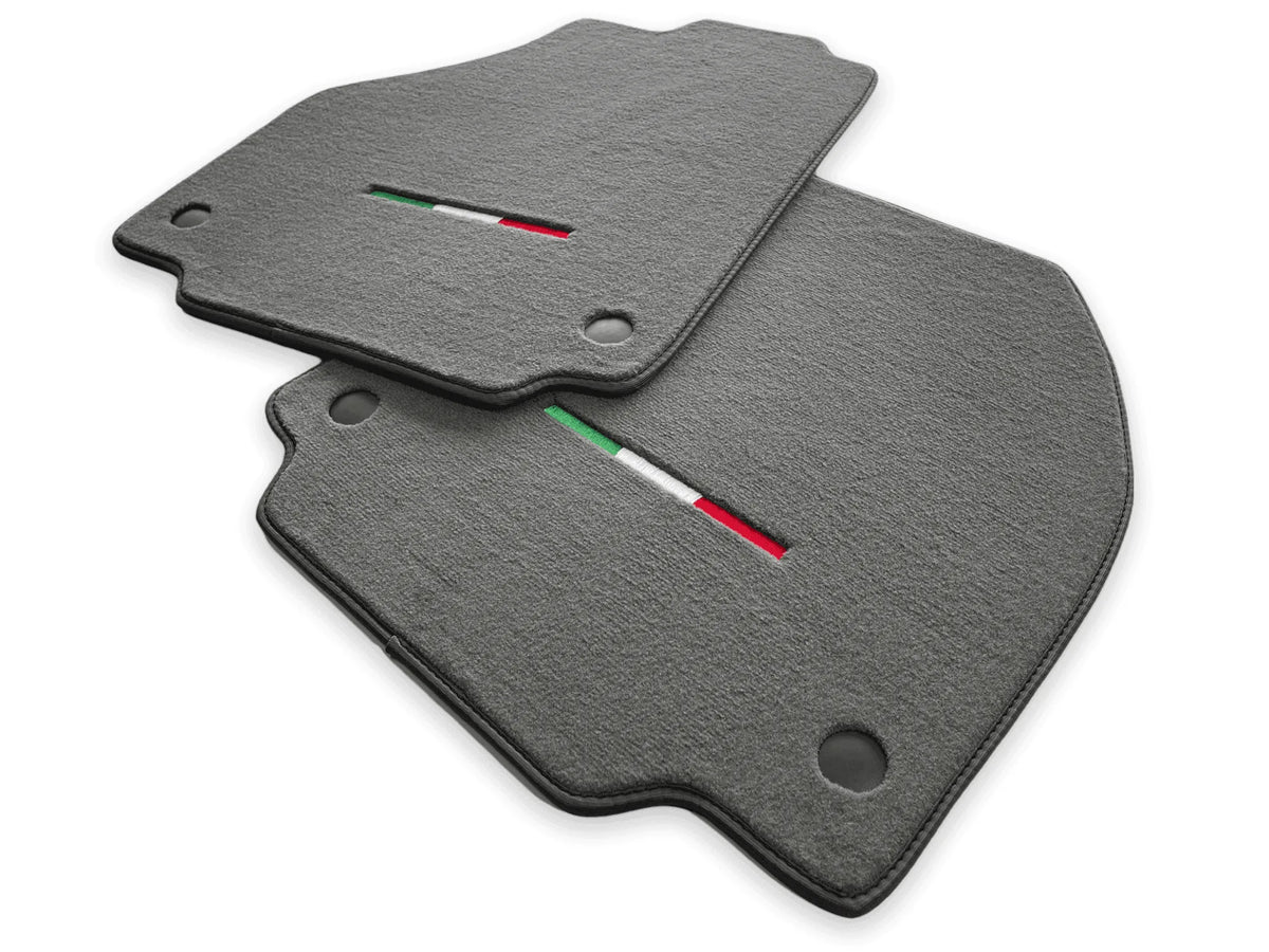 Floor Mats For Ferrari F8 Tributo (2019-2023) Gray Italian Edition - AutoWin