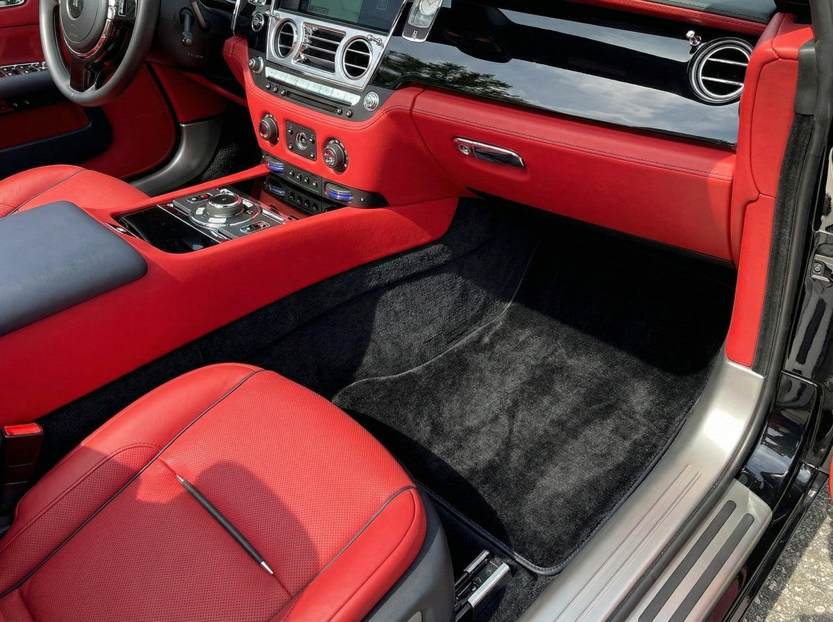 Interior look of floor mats for Floor Mats For Rolls Royce Dawn Rr6 2016-2023 Black